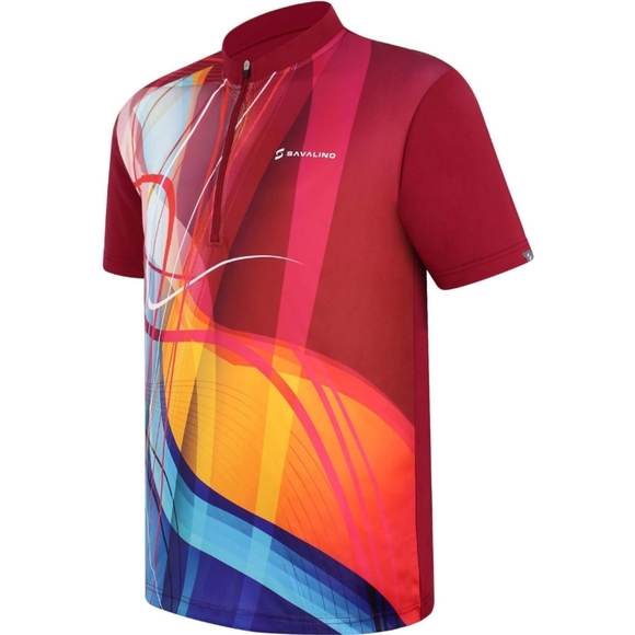 New Savalino ADLER BOWLING JERSEY RED Size XL - Picture 6 of 12